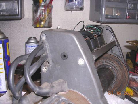 1994 Ford Bronco - Close-up of a winch component, showing wiring and hoses. Date stamp visible on the image.