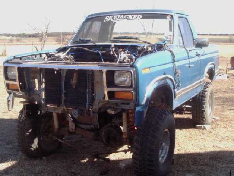 1984 Ford Bronco - preparing for front clip removal, frame restore