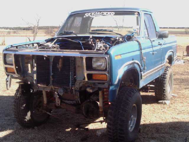 preparing for front clip removal, frame restore