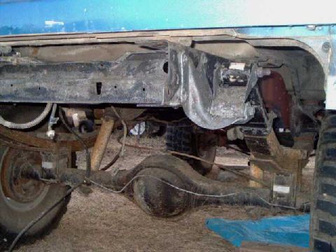 1984 Ford Bronco - rear frame, Ospho applied