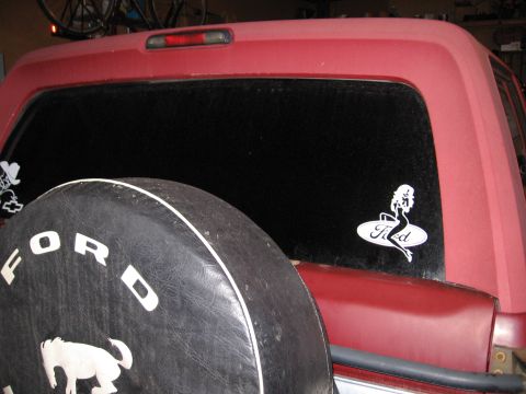 1993 Ford Bronco - rear window in, with 5% tint!