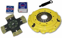 1996 Ford Probe - This image displays a new clutch kit, including the pressure plate, clutch disc, and pilot bearing.
