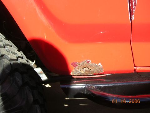 1985 Ford Bronco - original damage...rusted out
