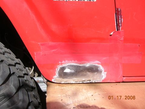 1985 Ford Bronco - all welded in and ground down.
