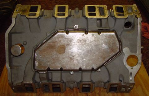 1969 Ford Fairlane - Engine intake manifold, likely from a V8 engine, shown from the top.