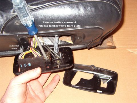 1994 Ford Crown Victoria - Switch Plate It's not necessary to disconnect the wires or air line.