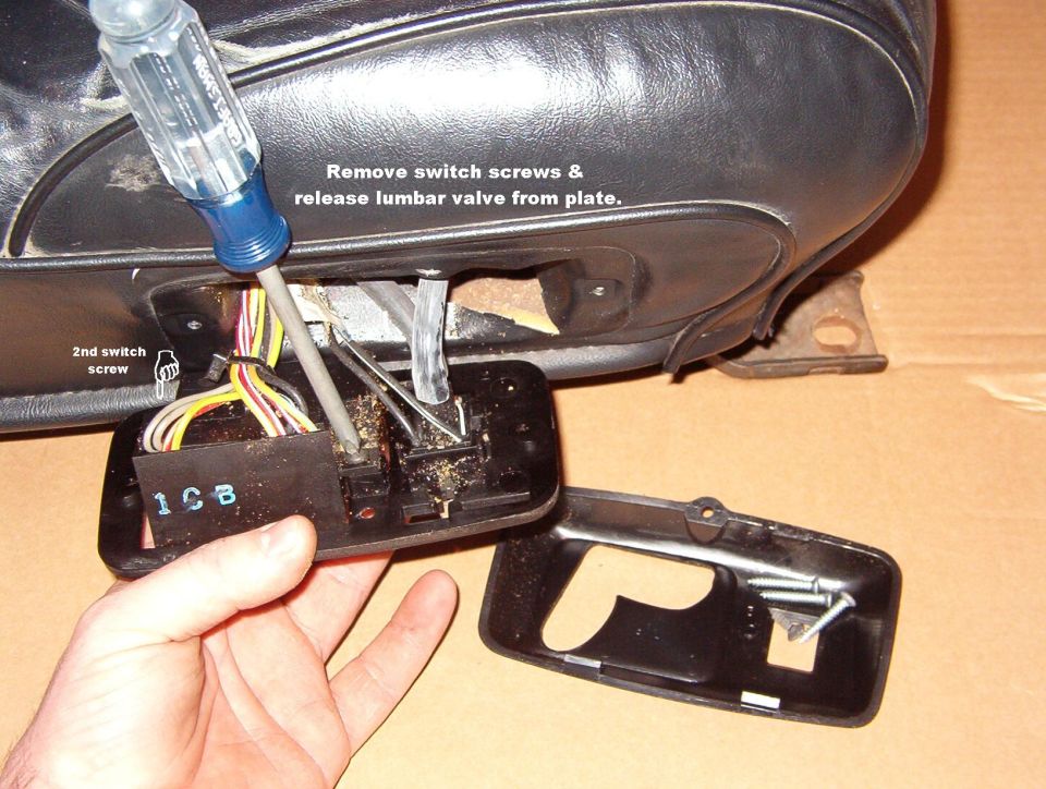 Switch Plate
It's not necessary to disconnect the wires or air line.