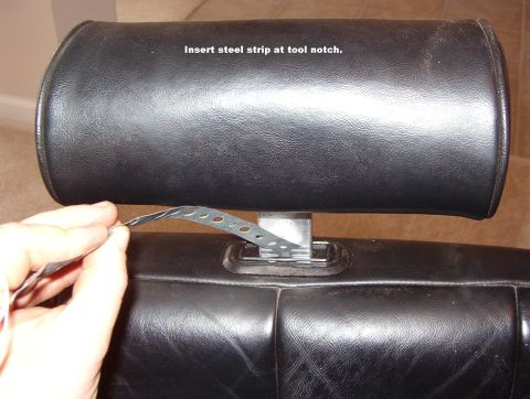 1994 Ford Crown Victoria - Headrest Tool If your seat does NOT have a hard back panel, you'll need a thin piece of steel to release the headrest. If you have the remo…