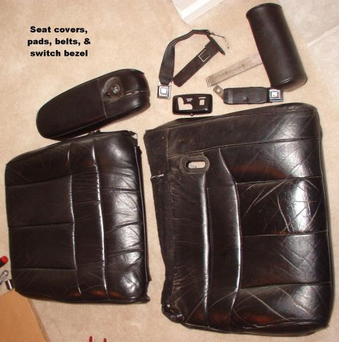 1994 Ford Crown Victoria - Loose Upholstery These are all the color-specific parts, with the pads inside the leather. All this is FOR SALE.