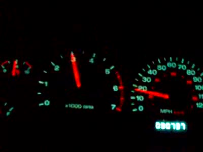 2002 Jeep Grand Cherokee - the truck at WOT with my company's intake and exhaust prototype installed