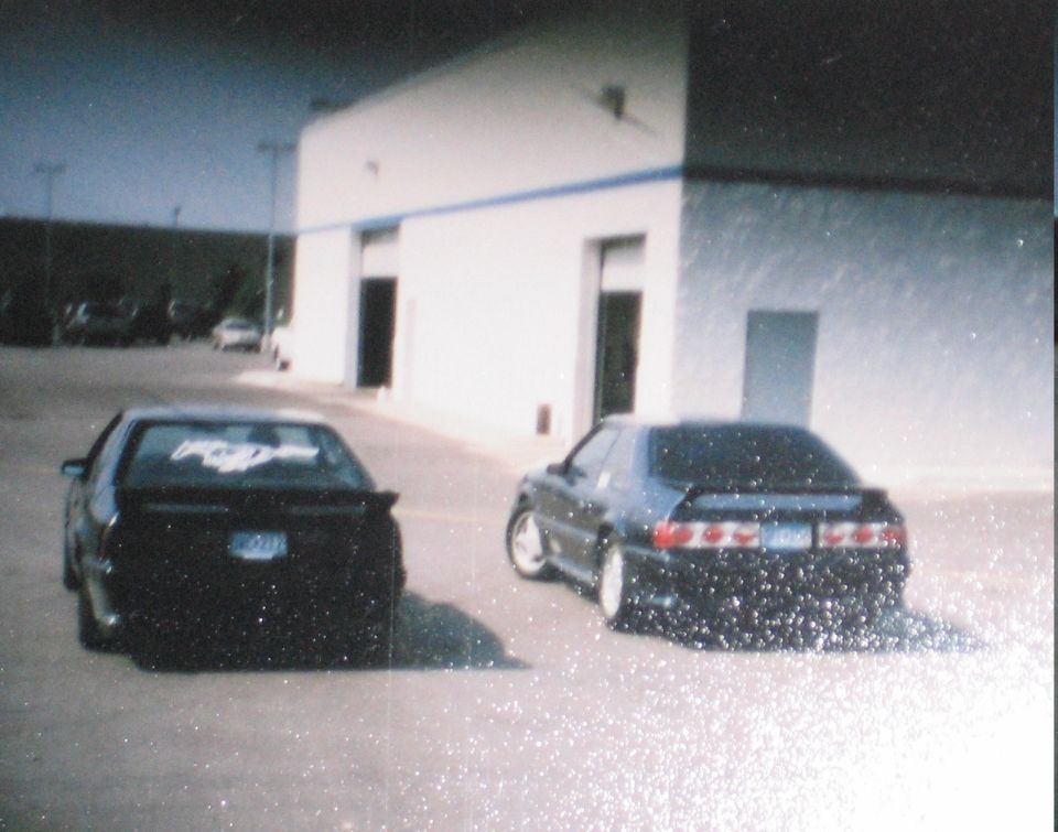 me and a ricer mustang :)