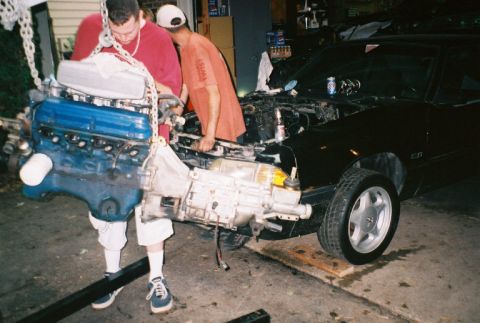 1990 Ford Mustang - pulled the engine & tranny out of my totalled '90 GT...