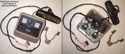 1983 Ford Bronco - '90 AeroStar Trip Computer/Map Lights/AutoDimming RV Mirror I haven't decided what to do with this yet... IF THE IMAGE IS TOO SMALL, click…