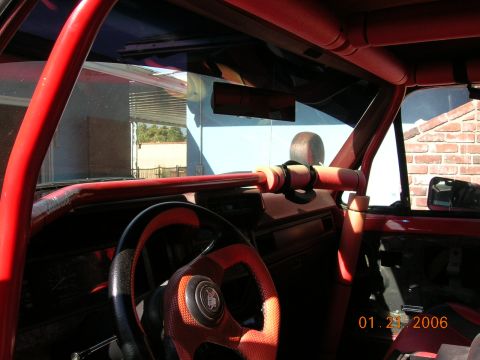 1985 Ford Bronco - looking out w/shield.
