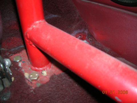 1985 Ford Bronco - one of the floor mounts...middle of cage next to rr seat.