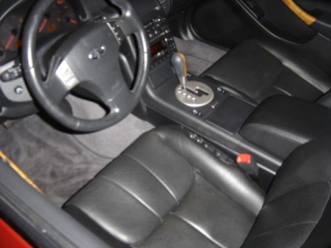 1999 Ford Taurus - Interior view of a car's front seats and dashboard area.