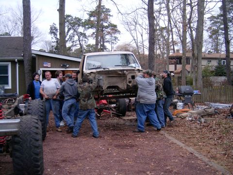1986 Ford Sport - getting the cab in da air