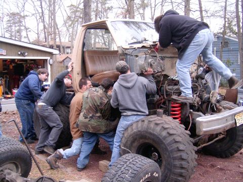 1986 Ford Sport - settin on the blocks and bushings