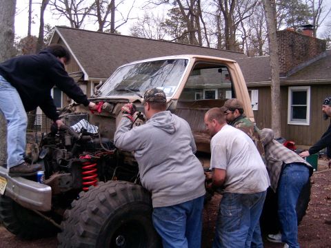 1986 Ford Sport - anothe rangle of setting on blocks and bushings
