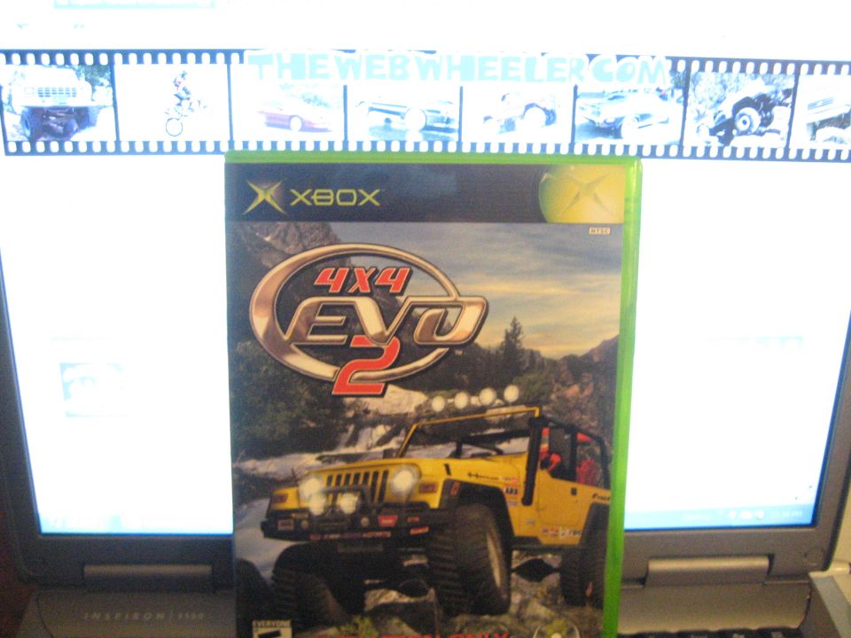 Xbox 4x4 EVO 2 game case with yellow Jeep on cover