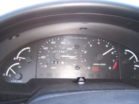 1994 Ford Probe - Dashboard view of a 1994 Ford Probe, showing odometer and fuel gauge readings.