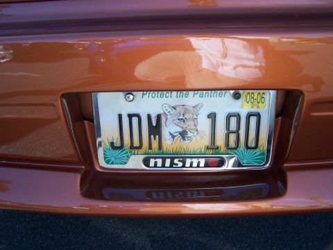 1994 Ford Probe - The license plate features a panther graphic and the text 'JDM 180', along with a 'nismo' badge on the rear of the vehicle.