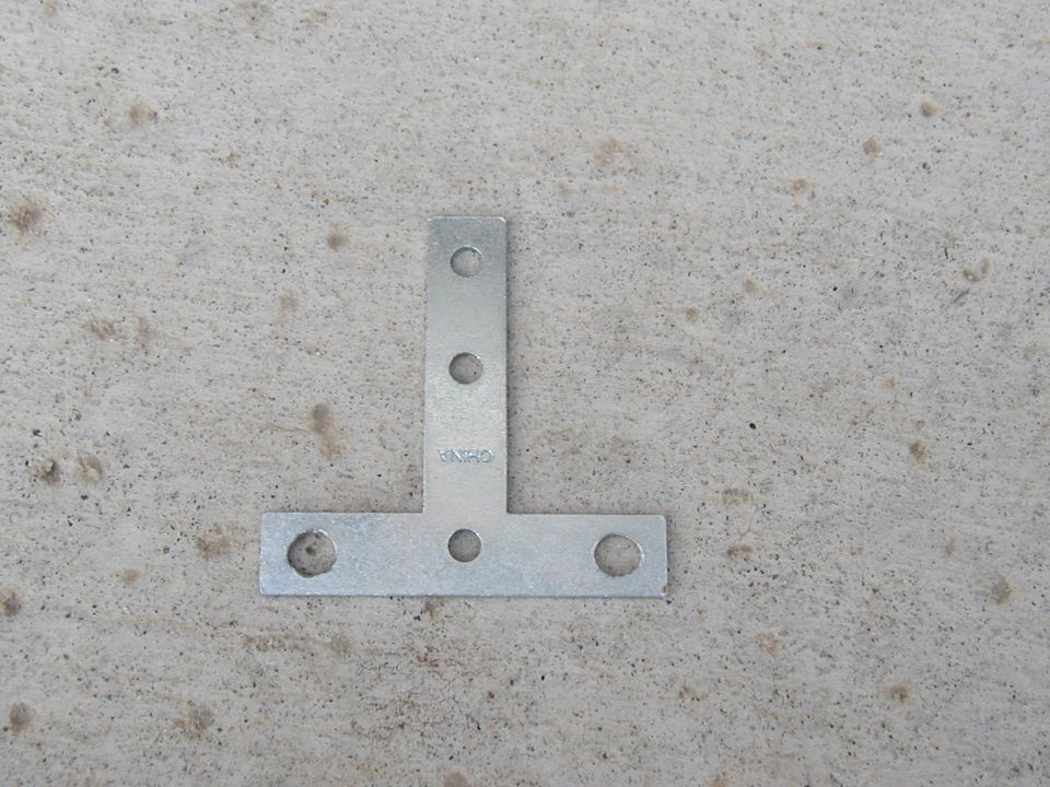 Used this T bracket had to enalrge the holes.