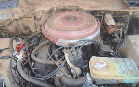 1967 Ford Bronco - Heres one of the motor, what a mess.
