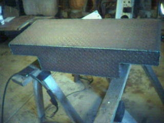 1967 Ford Bronco - Phone pic. Here's a shot of the gas tank welded up.