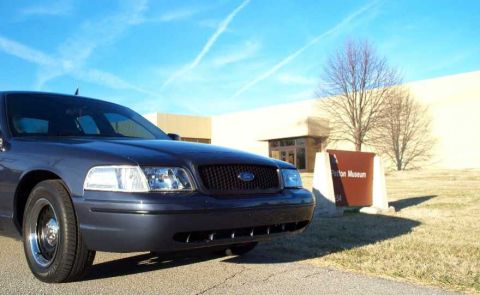 1998 Ford Crown Victoria - 1998 Ford Crown Victoria parked outside the Patton Museum.