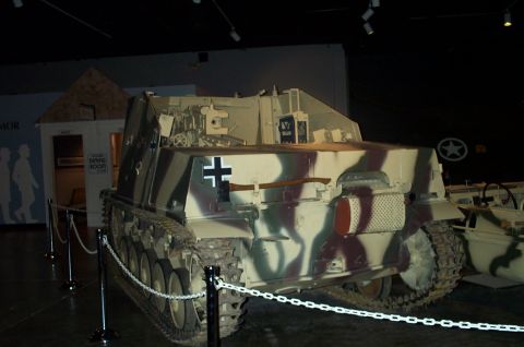 1998 Ford Crown Victoria - Museum display of a German StuG III assault gun, likely a restored or replica vehicle.