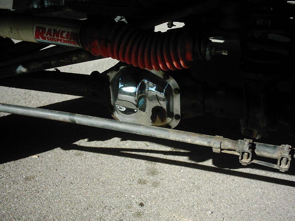 Chrome differential cover and Ranchero suspension shock