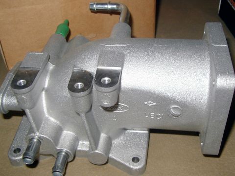 2000 Ford Crown Victoria - A silver Ford intake manifold is shown in a box.