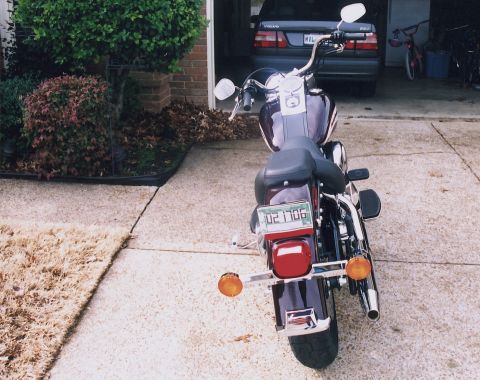2006 Harley-Davidson Softail - Rear view of the bike (you'll be seeing a lot of this)