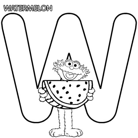 1978 Ford Bronco - A whimsical illustration of the letter W a frog enjoying a slice of watermelon.