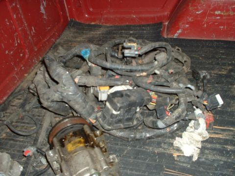 1985 Ford Bronco - Insane big wiring harness...supposedly the EFI harness is in there somewhere