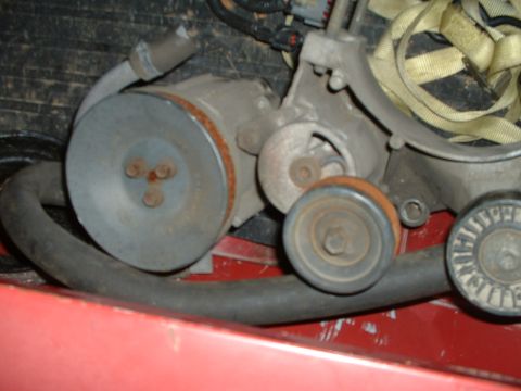 1985 Ford Bronco - I had to get the smog pump for the braketry and idler, bronco will get Serpentine belt system now