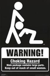 1989 Ford Bronco - A warning sign displays a graphic and text about choking hazards and small parts.