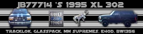 1993 Ford Bronco - This image shows a 1995 Ford Bronco and a Ford F-Series truck, not a 1993 model.