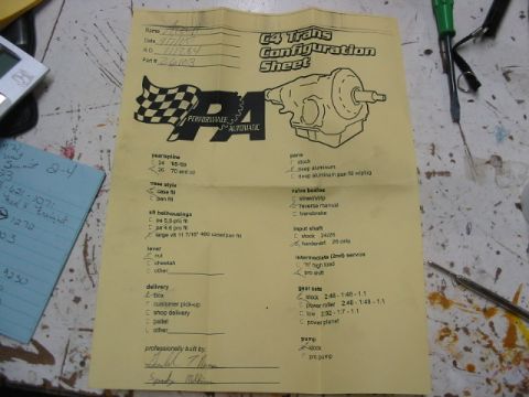 1985 Ford Crown Victoria LTD - Document details C4 transmission configuration options and build information.
