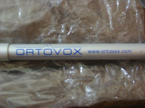 1996 Ford Bronco - A white tube with the Ortovox logo and website printed on it.