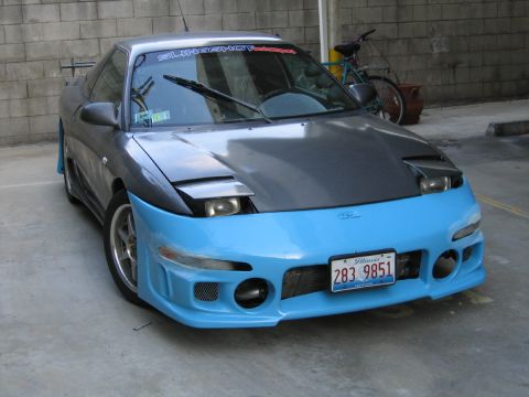 1993 Ford Probe - This 1993 Ford Probe has a custom blue front bumper and a carbon fiber hood.