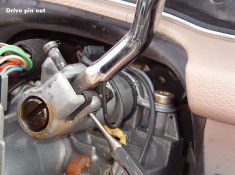 1994 Ford Crown Victoria - It may be necessary to tap the pin out with a small hammer & drift.