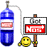 1968 Ford Mustang - NOS bottle and 'Got NOS' sign with smiley face graphic.
