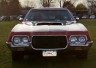 1972 Ford Ranchero - Front view of a 1972 Ford Ranchero, showing its distinctive grille and headlights.