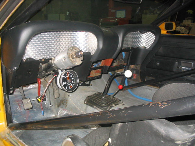 drivers side view of new dash project