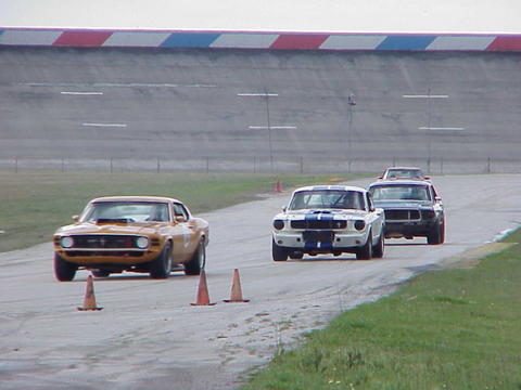 1970 Ford Mustang - Me, in the lead.