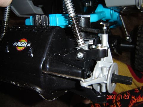 1993 Ford Bronco - This image shows the detailed mechanical components of a remote-controlled vehicle, not a full-size car.