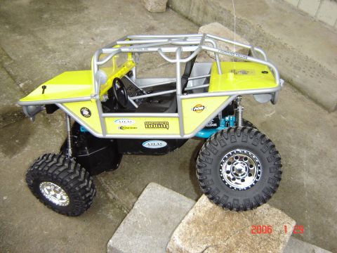 1993 Ford Bronco - This remote-controlled vehicle is designed for off-road crawling over obstacles.