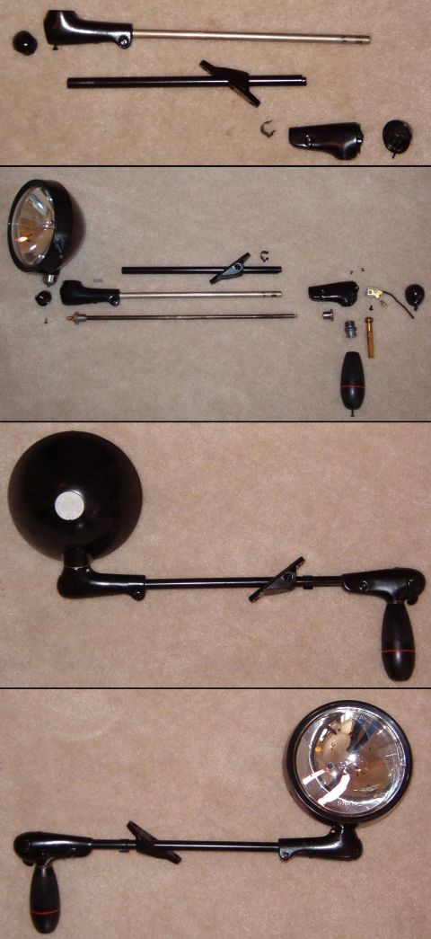 1994 Ford Crown Victoria - Unity Spotlight IF THE IMAGE IS TOO SMALL, click it. I disassembled it & had it powdercoated medium gloss black. Then I cleaned & adjusted…